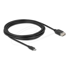   Delock USB 2.0 kábel EASY USB Type Micro apa - EASY USB Type-A anya 3 m