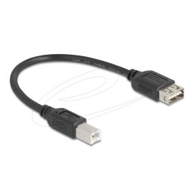   Delock USB 2.0 kábel USB Type-B apa - EASY USB Type-A anya 0,2 m