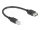 Delock USB 2.0 kábel USB Type-B apa - EASY USB Type-A anya 0,2 m