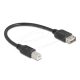 Delock USB 2.0 kábel USB Type-B apa - EASY USB Type-A anya 0,2 m