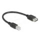 Delock USB 2.0 kábel USB Type-B apa - EASY USB Type-A anya 0,2 m