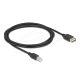 Delock USB 2.0 kábel USB Type-B apa - EASY USB Type-A anya 2 m