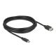 Delock USB 2.0 kábel USB Type-C  apa   EASY USB Type-A anya, 5 m