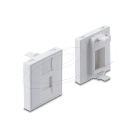   Delock Easy 45 V-Modul fedél Keystone Modul 1 porthoz porvédő sapkával 45 x 45 mm fehér