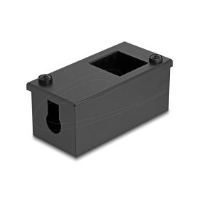   Delock Easy 45 Modul tartó asztali vagy falra szerelhető - 2 portos (22,5 x 45 mm) vagy 1 portos (45 x 45 mm), fém, fekete