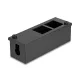 Delock Easy 45 Modul tartó asztali vagy falra szerelhető - 4 portos (22,5 x 45 mm) vagy 2 portos (45 x 45 mm), fém, fekete