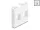 Delock Easy 45 modul két Keystone tartóval, 45 x 45 mm, fehér / fehér
