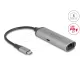 Delock USB Type-C  hálózati adapter 5 Gigabit LAN 1 x RJ45 tápszolgáltatóval PD 3.1 140 watt