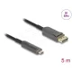 Delock Aktív optikai kábel USB Type-C    DisplayPort, 8K 60 Hz, 40 Gbps, 5 m