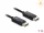 Delock Koaxiális DisplayPort kábel 16K 60 Hz 80 Gbps fonott borítással 1 m