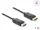 Delock Koaxiális DisplayPort kábel 8K 60 Hz fonott borítással 1 m