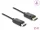 Delock Koaxiális DisplayPort kábel 8K 60 Hz fonott borítással 2 m