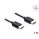 Delock Koaxiális High Speed HDMI kábel 8K 60 Hz 48 Gbps fonott borítással 1 m