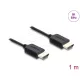Delock Koaxiális High Speed HDMI kábel 8K 60 Hz 48 Gbps fonott borítással 1 m
