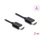 Delock Koaxiális High Speed HDMI kábel 8K 60 Hz 48 Gbps fonott borítással 3 m