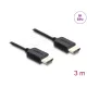 Delock Koaxiális High Speed HDMI kábel 8K 60 Hz 48 Gbps fonott borítással 3 m