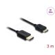 Delock Koaxiális High Speed HDMI kábel HDMI dugó - Mini HDMI dugó 8K 60 Hz 3 m