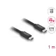 Delock Koaxiális USB 40 Gbps kábel USB PD 3.1 240 W 1 m