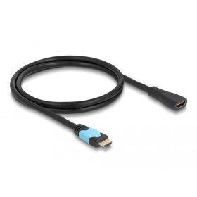   DeLock HDMI anya - HDMI apa kábel 48 Gbps 8K 60 Hz bővítőkábel fekete 1 m (81997)