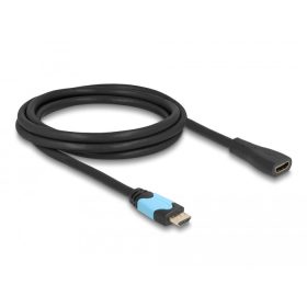   DeLock HDMI anya - HDMI apa kábel 48 Gbps 8K 60 Hz bővítőkábel fekete 2 m (81998)