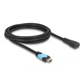   DeLock HDMI anya - HDMI apa kábel 48 Gbps 8K 60 Hz bővítőkábel fekete 2 m (81998)