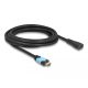 DeLock HDMI anya - HDMI apa kábel 48 Gbps 8K 60 Hz bővítőkábel fekete 3 m (81999)