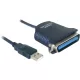 DeLock DL82001 USB2.0 Printer adapter kábel 0,8m
