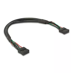   Delock Kábel USB 2.0-s csatlakozóhüvellyel, 2,54 mm, 10 tű - USB 2.0-s csatlakozóhüvellyel, 2,54 mm, 10 tű, 25 cm (82029)