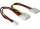 Delock DL82111 "Y" elosztó kábel - 4 tűs Molex + 3,5 FDD