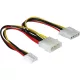 Delock DL82111 "Y" elosztó kábel - 4 tűs Molex + 3,5 FDD