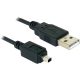 Delock kamera kábel USB-B mini 4 tűs - USB-A 1,5 m apa-apa (82113)