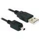 Delock kamera kábel USB-B mini 4 tűs - USB-A 1,5 m apa-apa (82113)