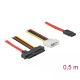 Delock SAS SFF-8482 + táp -> 7 pin-es SATA kábel 0,5m (82219)