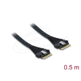   Delock PCIe 4.0 kábel Slim SAS SFF-8654 8i   Slim SAS SFF-8654 8i, 0,5 m