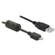 Delock USB2.0 A apa -  Micro-B USB  apa kábel, 3m (82336)