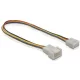 DeLock DL82429 ventilátor kábel 4 tűs apa/anya 20cm