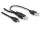 Delock DL82447 2db USB-A 2.0 apa -> USB mini 5 tűs kábel