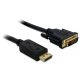 Delock DL82592 Displayport - DVI 24+1 kábel apa - apa 3m