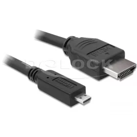   Delock DL82661 High Speed HDMI Ethernet kábel A/D - A apa - apa 1m