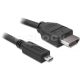 Delock DL82663 High Speed HDMI Ethernet kábel A/D - A apa - apa 3m