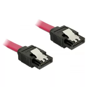   DeLock DL82677 SATA 6Gb/s 50 cm-es egyenes / egyenes csatl. összekötő kábel piros