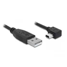   Delock DL82680 USB 2.0-A apa - USB mini-B 5 tűs hajlított apa átalakító kábel,0.5m