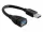 Delock DL82776 USB3.0-A (apa/anya) hosszabbító kábel 15 cm