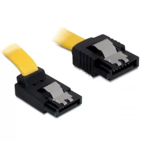   DeLock DL82804 kábel SATA 6 Gb/s fém rögzítővel fel / egyenes kábel 30 cm