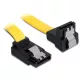 DeLock 82821 kábel SATA 6 Gb/s fém rögzítővel le / fel kábel 50 cm
