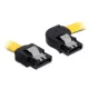 DeLock 82829 kábel SATA 6 Gb/s jobb / egyenes kábel fém rögzítő 50 cm
