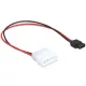 Delock 82913 Molex > SATA power 6 pin 24cm kábel