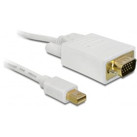   Delock Displayport mini apa > VGA 15 pin apa kábel 3 m (82922)