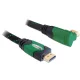 Delock 82952 High Speed derékszögű HDMI kábel 4K fekete-zöld 2m