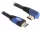 Delock 82955 High Speed derékszögű HDMI kábel 4K fekete-kék 1m
